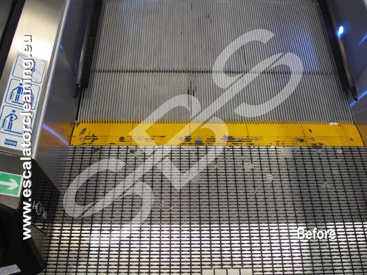 Step by Step RulltrappsRengöring™ för industriell rengöring, tvättning av rulltrappor och rullband